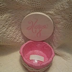 Retired Longaberger "Hope" Breast cancer awareness